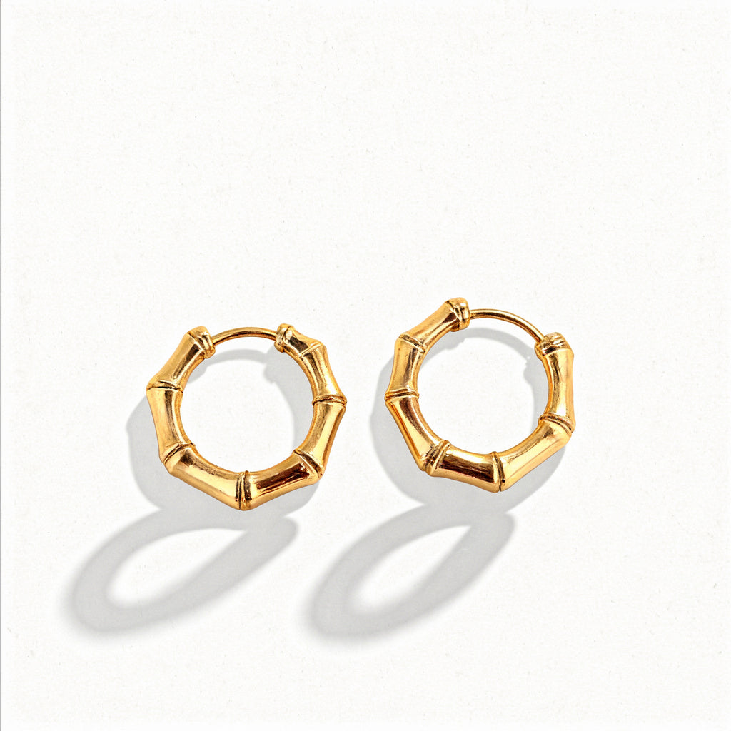 Nota de Bambu Banhado a Ouro 18k