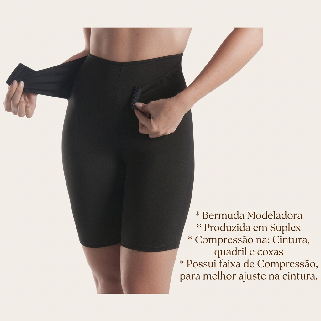 Bermuda compressiva feminina Alívia